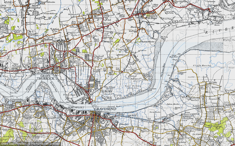 Old Map of Low Street, 1946 in 1946