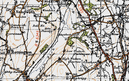 Old map of Linethwaite in 1947