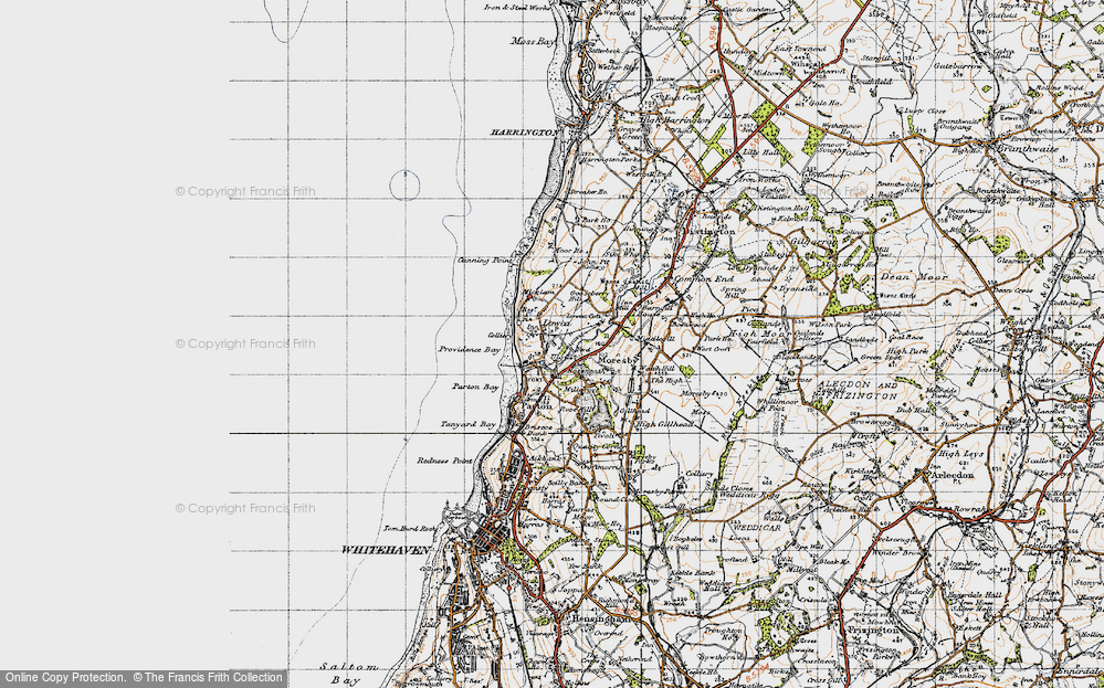 Old Map of Lowca, 1947 in 1947