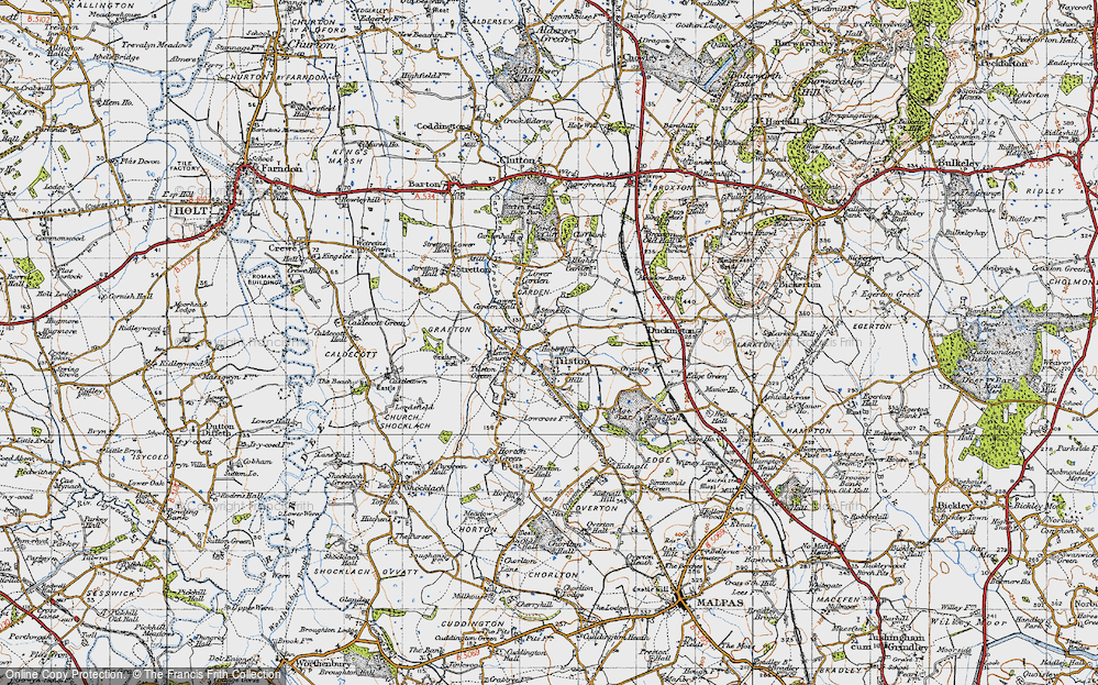 Old Map of Lowcross Hill, 1947 in 1947