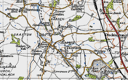 Old map of Lowcross Hill in 1947