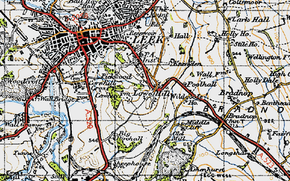 Old map of Lowe Hill in 1947