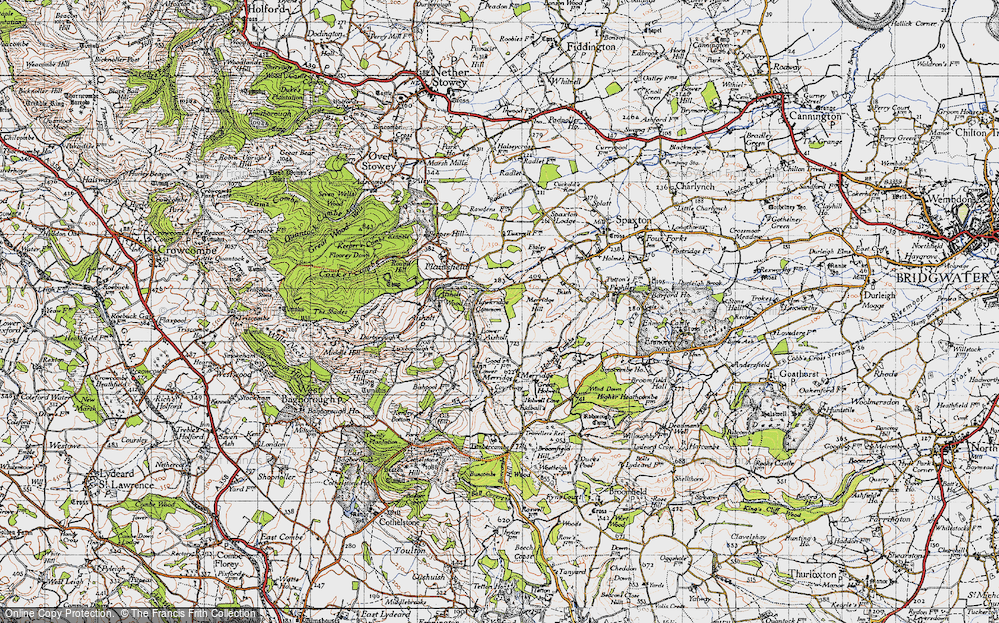 Old Map of Lower Aisholt, 1946 in 1946