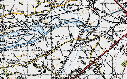 Old map of Lower Altofts in 1947