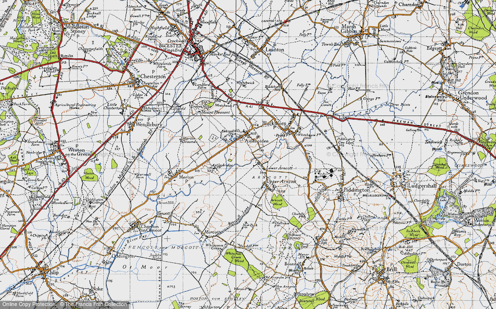 Old Map of Lower Arncott, 1946 in 1946