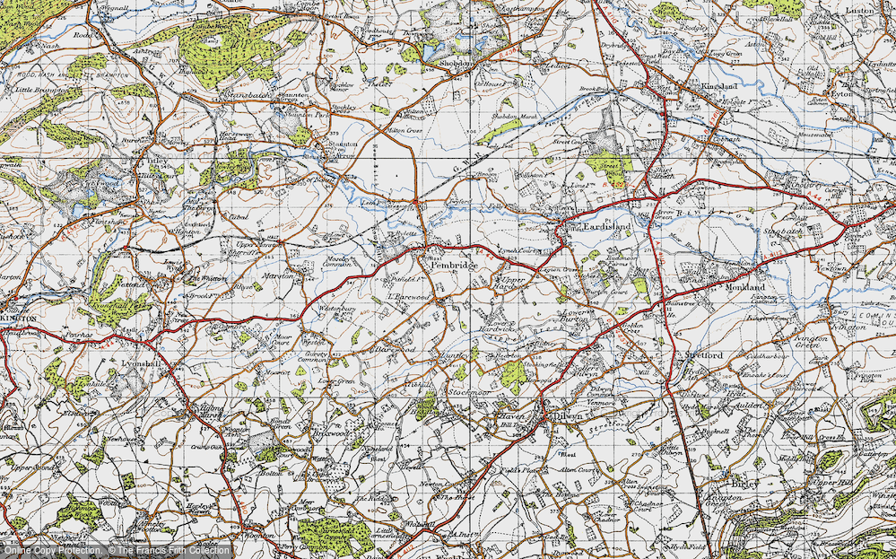 Old Map of Lower Bearwood, 1947 in 1947