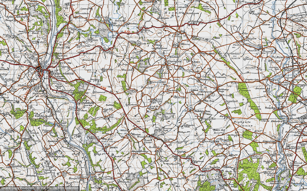 Old Map of Lower Beobridge, 1946 in 1946