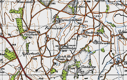Old map of Lower Beobridge in 1946
