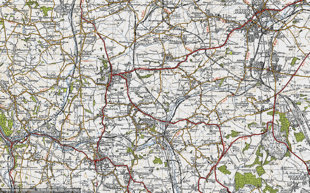 Old Map of Lower Birchwood, 1947 in 1947