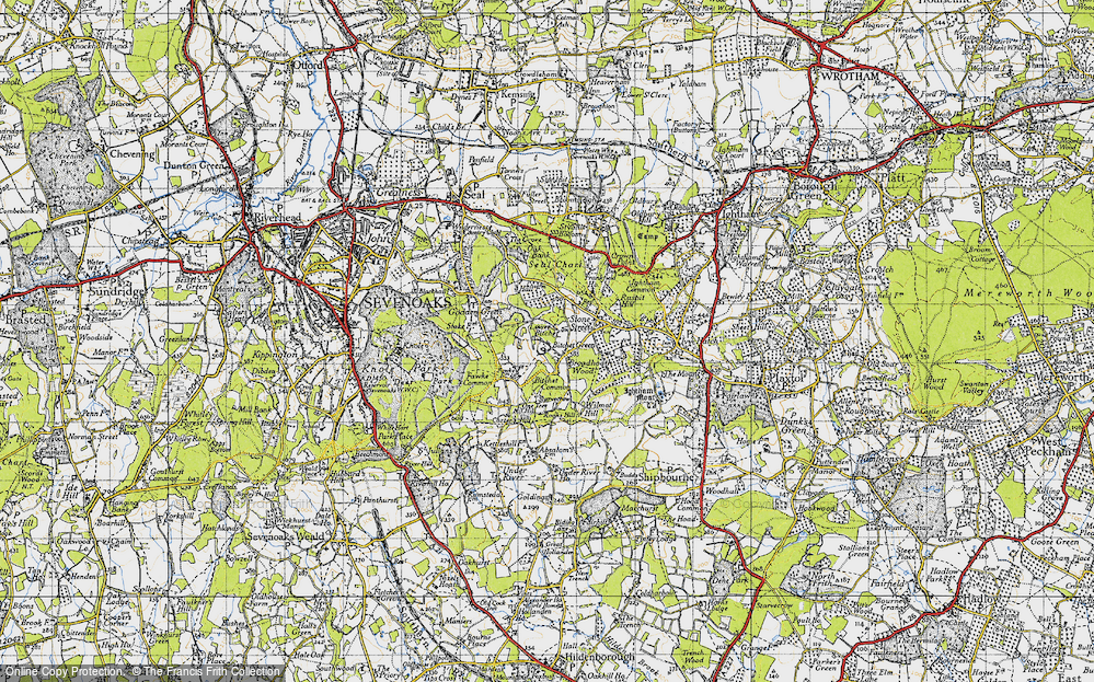 Old Map of Lower Bitchet, 1946 in 1946