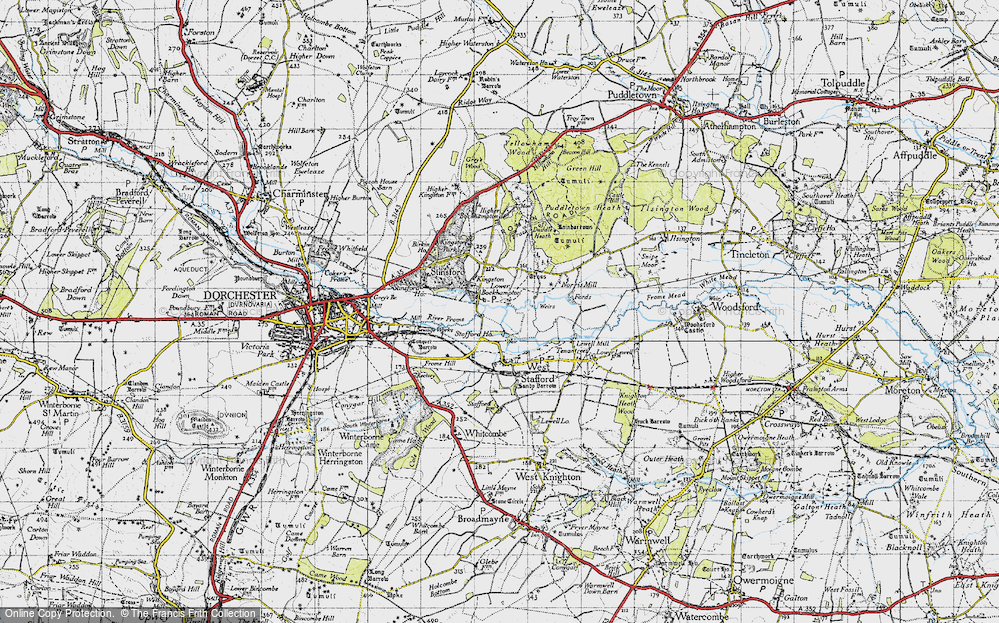 Old Map of Lower Bockhampton, 1945 in 1945