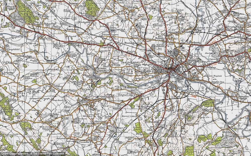 Old Map of Lower Breinton, 1947 in 1947
