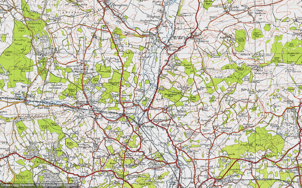 Old Map of Lower Brook, 1945 in 1945