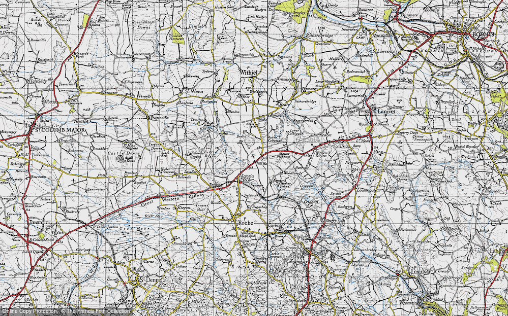 Old Map of Lower Brynn, 1946 in 1946