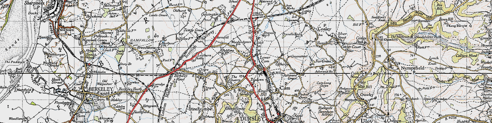 Old map of Lower Cam in 1946