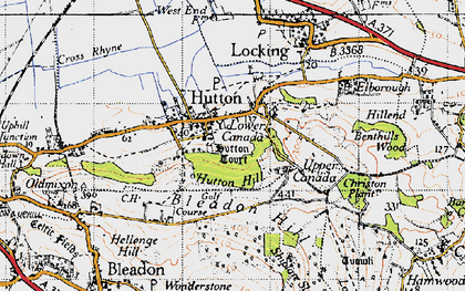 Old map of Lower Canada in 1946