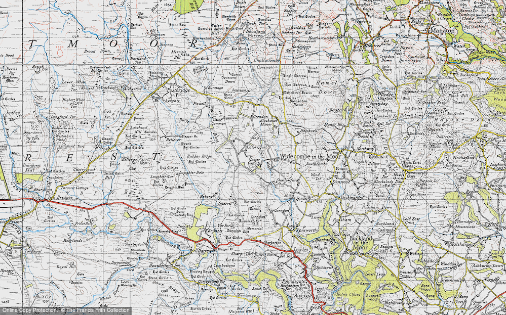 Old Map of Lower Cator, 1946 in 1946