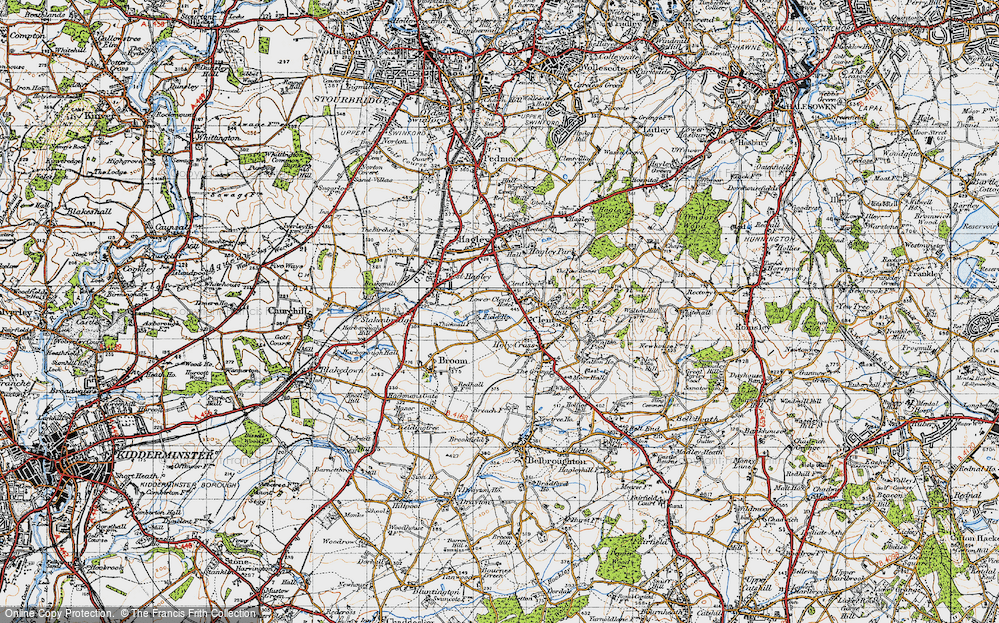 Old Map of Lower Clent, 1947 in 1947