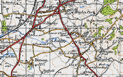 Old map of Lower Clent in 1947
