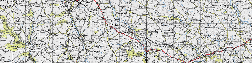 Old map of Lower Clicker in 1946