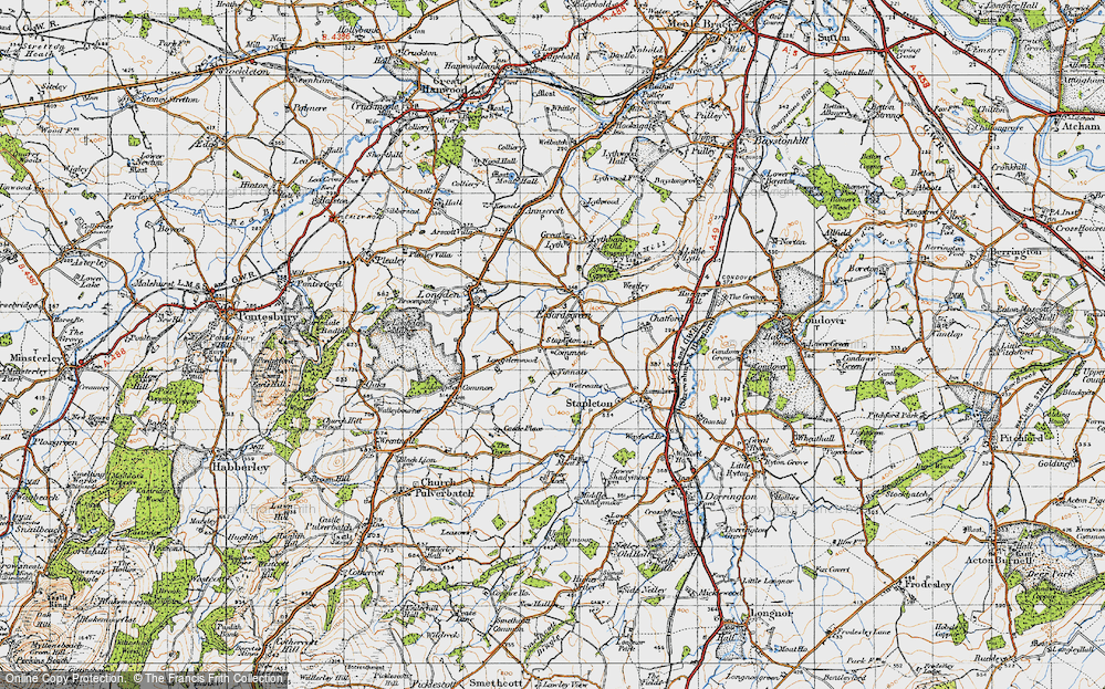 Old Map of Lower Common, 1947 in 1947