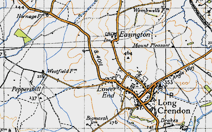 Old map of Lower End in 1946
