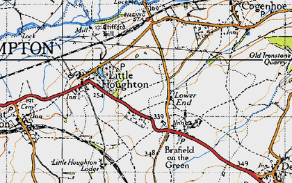 Old map of Lower End in 1946