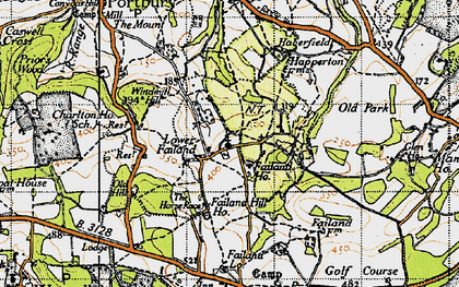 Old map of Lower Failand in 1946