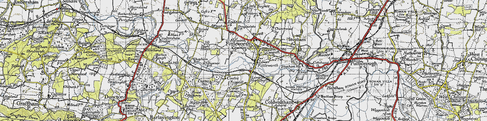 Old map of Lower Fittleworth in 1940