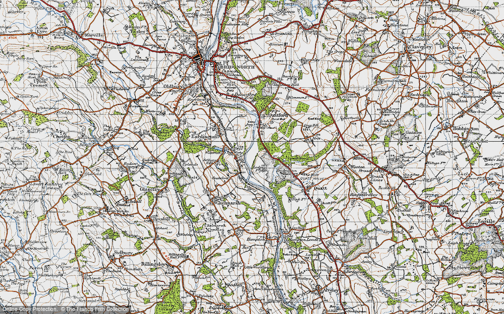 Old Map of Lower Forge, 1946 in 1946