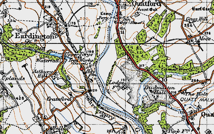 Old map of Lower Forge in 1946