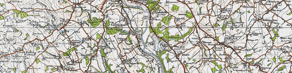 Old map of Lower Forge in 1946