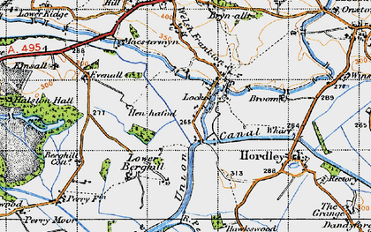 Old map of Lower Frankton in 1947