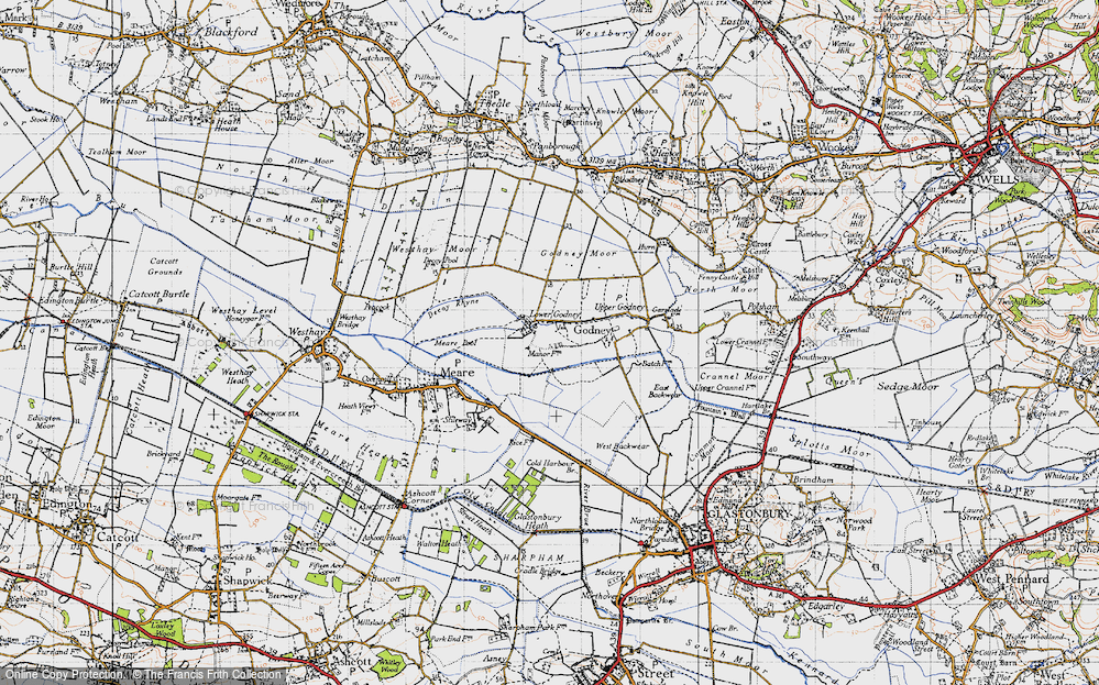 Old Map of Lower Godney, 1946 in 1946