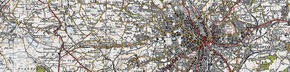 Old map of Lower Grange in 1947