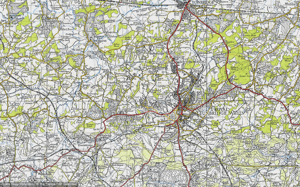 Old Map of Lower Green, 1946 in 1946