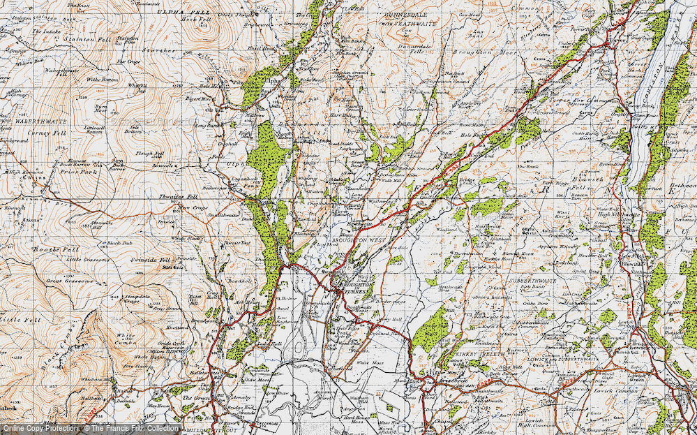 Old Map of Lower Hawthwaite, 1947 in 1947