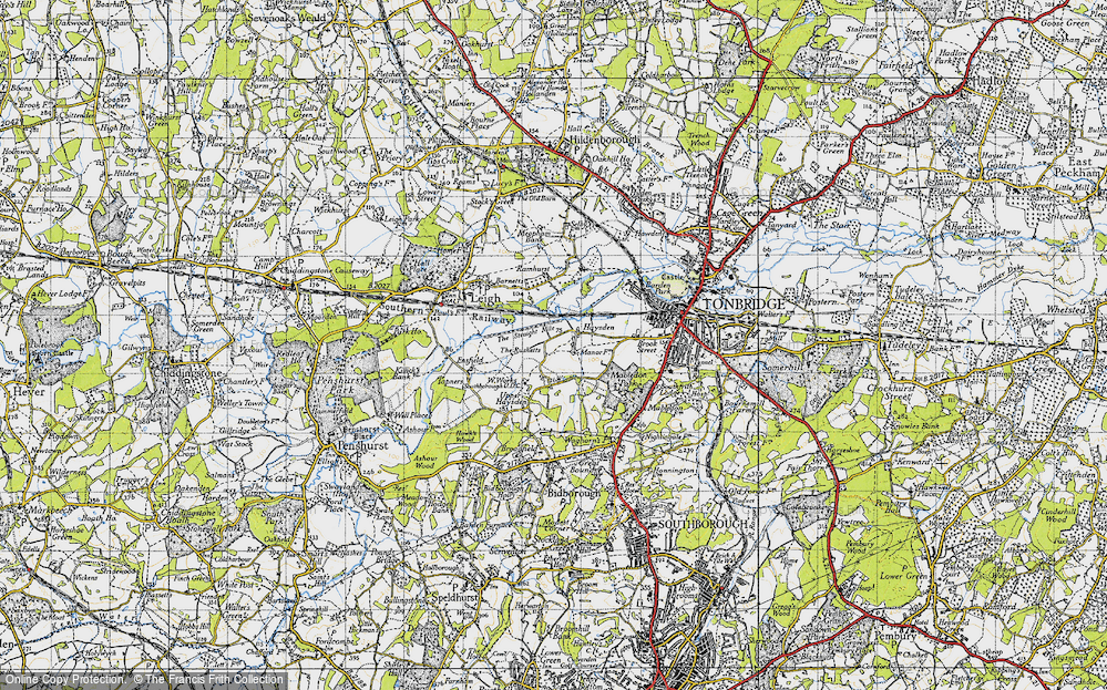 Old Map of Lower Haysden, 1946 in 1946