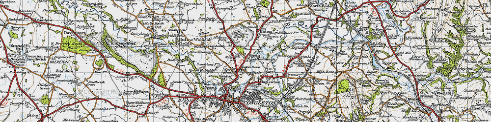 Old map of Lower Heath in 1947