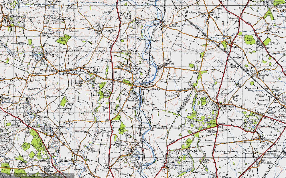 Old Map of Lower Heyford, 1946 in 1946