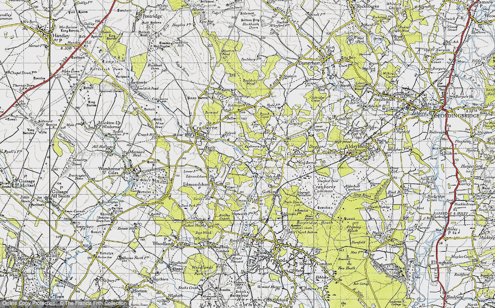 Old Map of Lower Holwell, 1940 in 1940