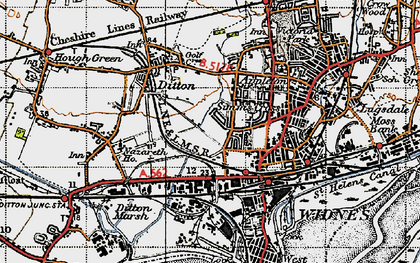 Old map of Lower House in 1947