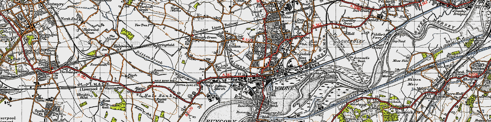 Old map of Lower House in 1947
