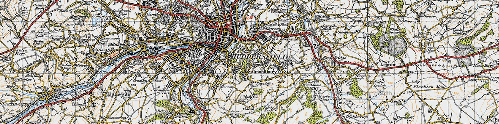 Old map of Lower Houses in 1947