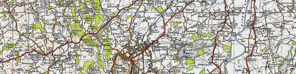 Old map of Lower Howsell in 1947
