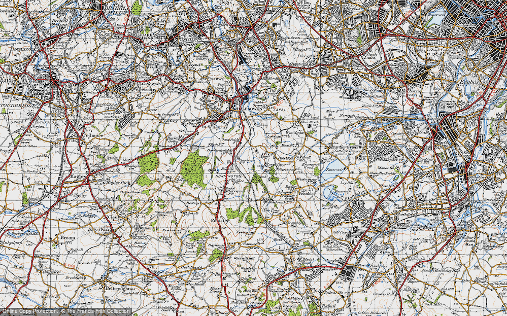 Old Map of Lower Illey, 1947 in 1947