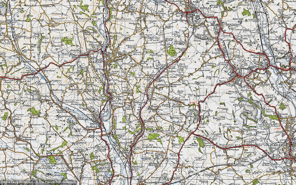 Old Map of Lower Kilburn, 1946 in 1946