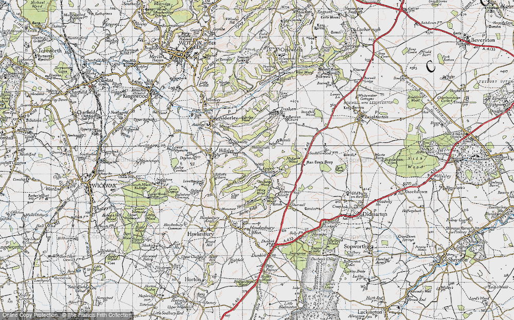 Old Map of Lower Kilcott, 1946 in 1946