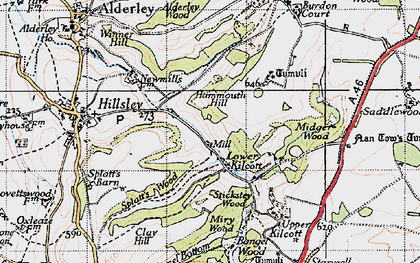 Old map of Lower Kilcott in 1946