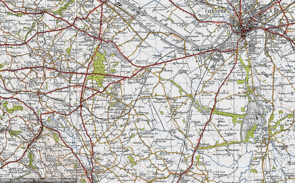 Old Map of Lower Kinnerton, 1947 in 1947